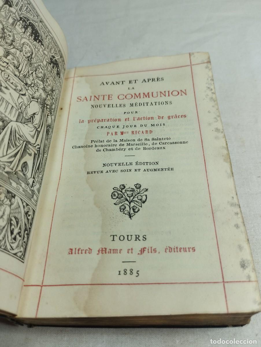 Libros antiguos: Sainte comuni&oacute;n. Ricard, 1885 - Foto 2