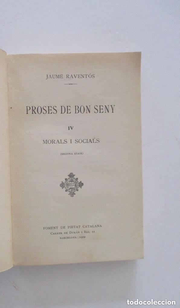 Libros antiguos: PROSES DE BON SENY - A&Ntilde;O 1922 - Foto 3