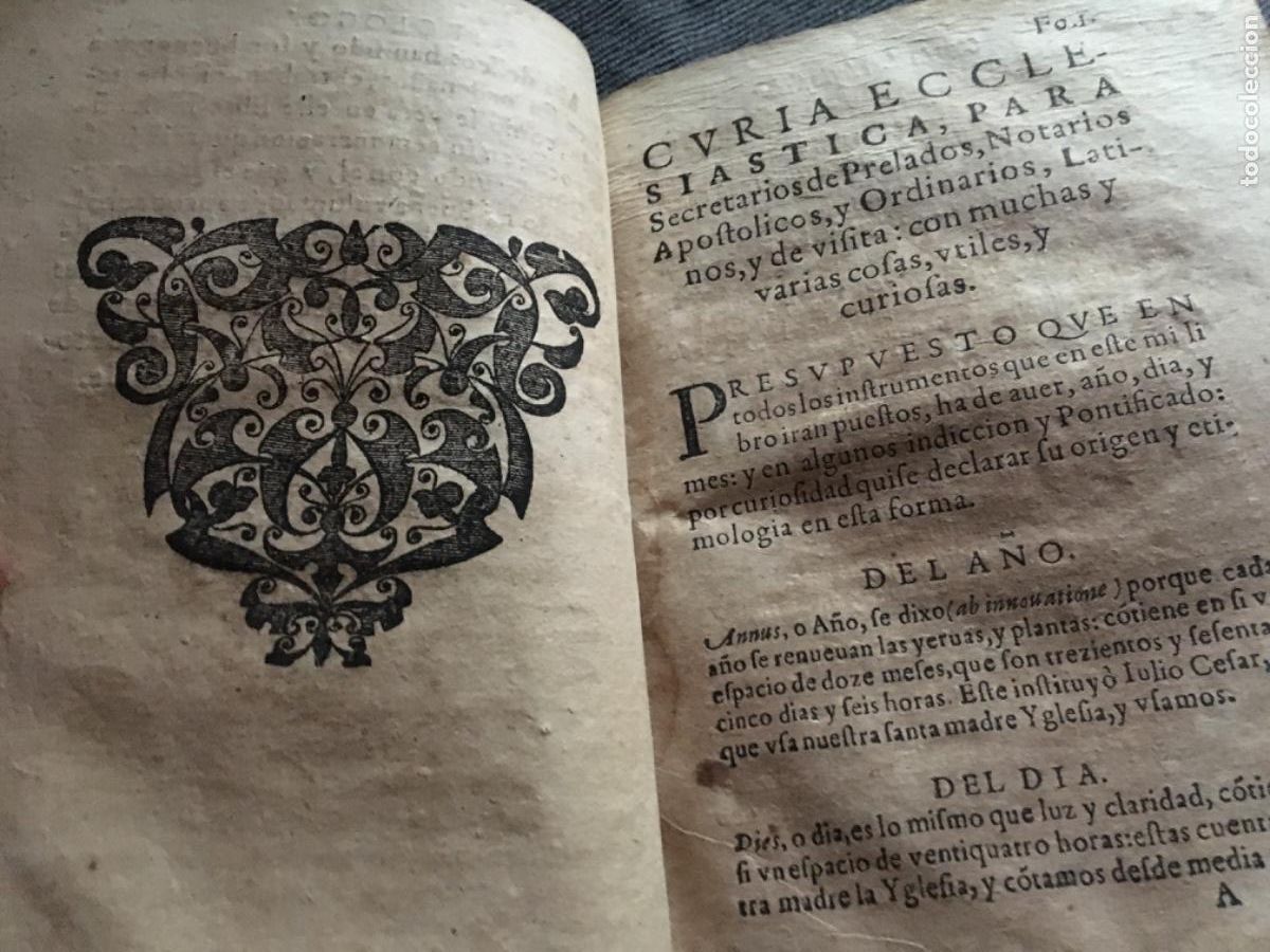 Libros antiguos: Curia eclesiastica secretarios 1610 - Foto 2