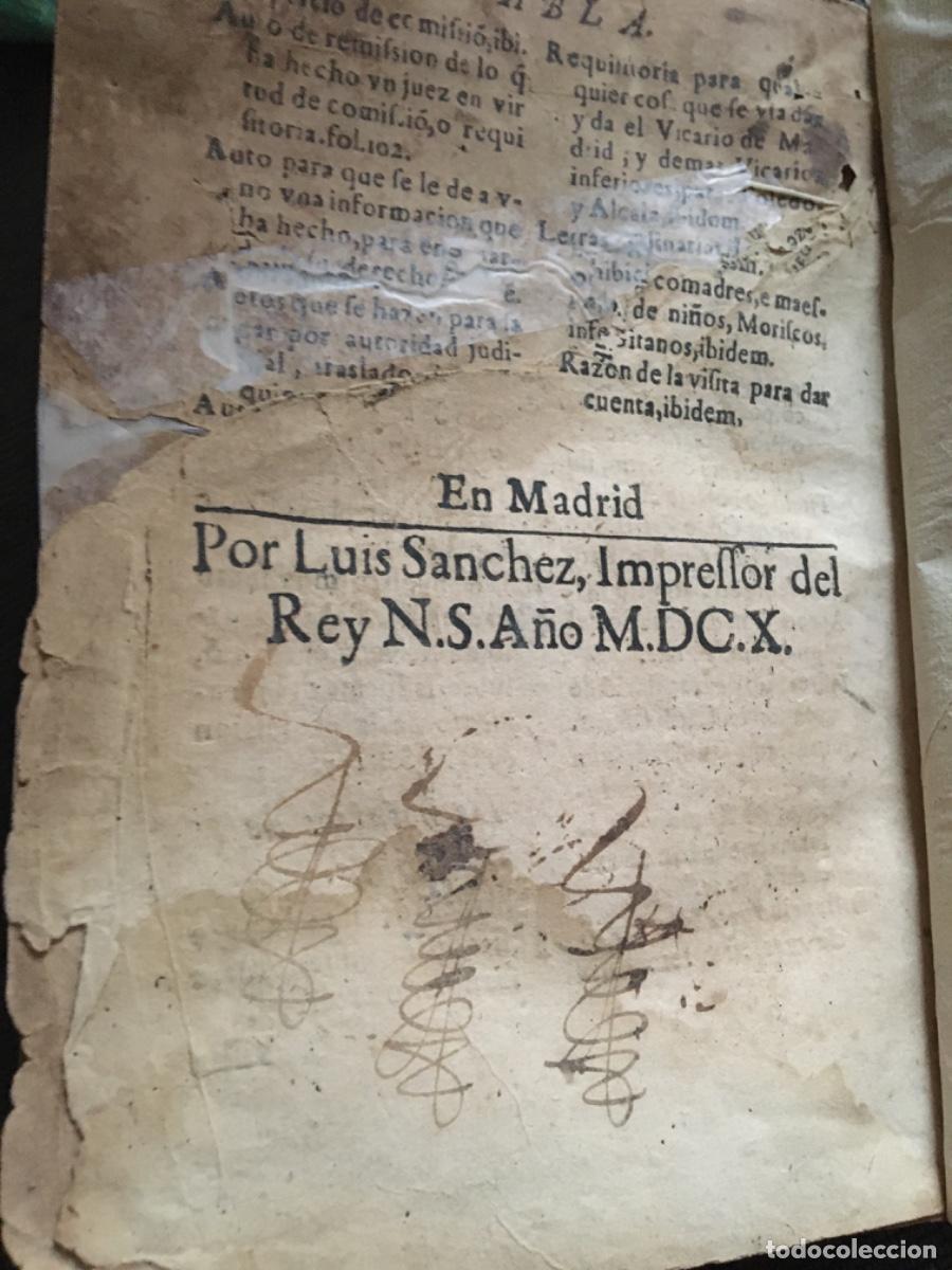 Libros antiguos: Curia eclesiastica secretarios 1610 - Foto 5