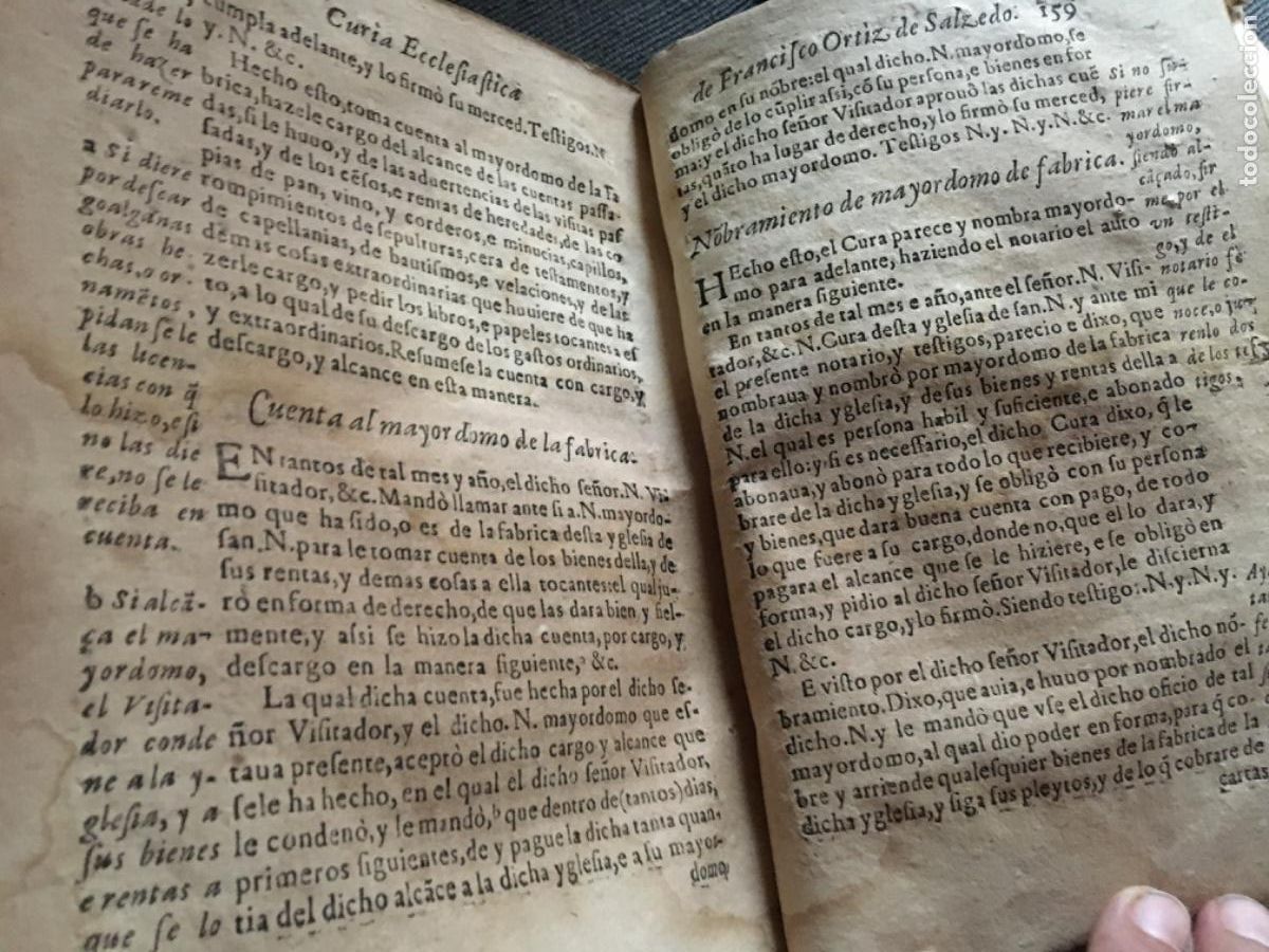 Libros antiguos: Curia eclesiastica secretarios 1610 - Foto 6