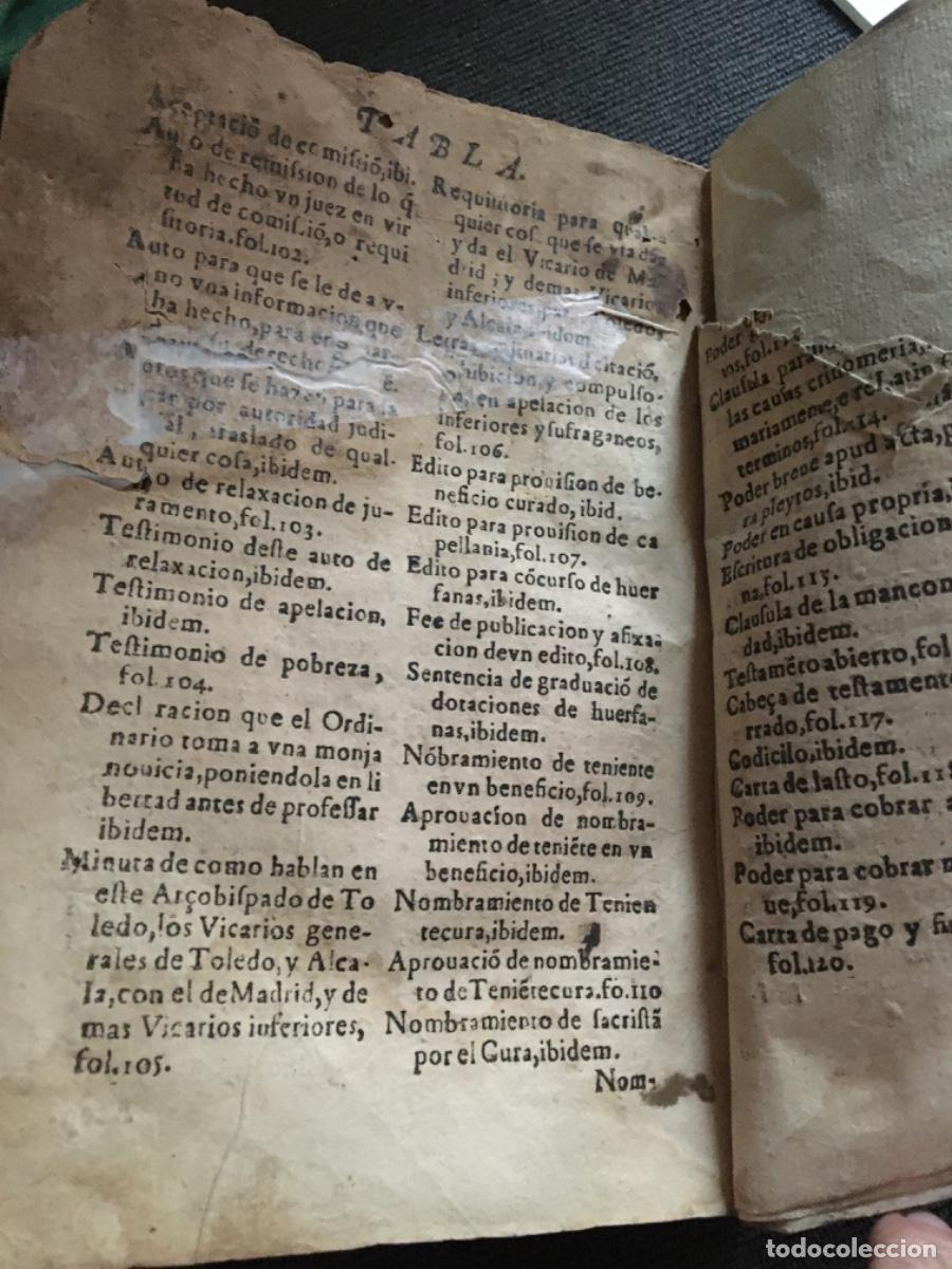 Libros antiguos: Curia eclesiastica secretarios 1610 - Foto 7