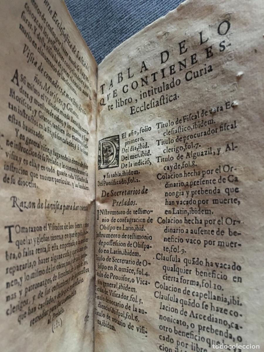 Libros antiguos: Curia eclesiastica secretarios 1610 - Foto 8