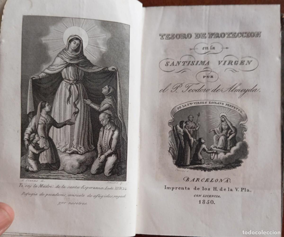 Libros antiguos: TESORO DE PROTECCION EN LA SANTISIMA VIRGEN - Foto 1