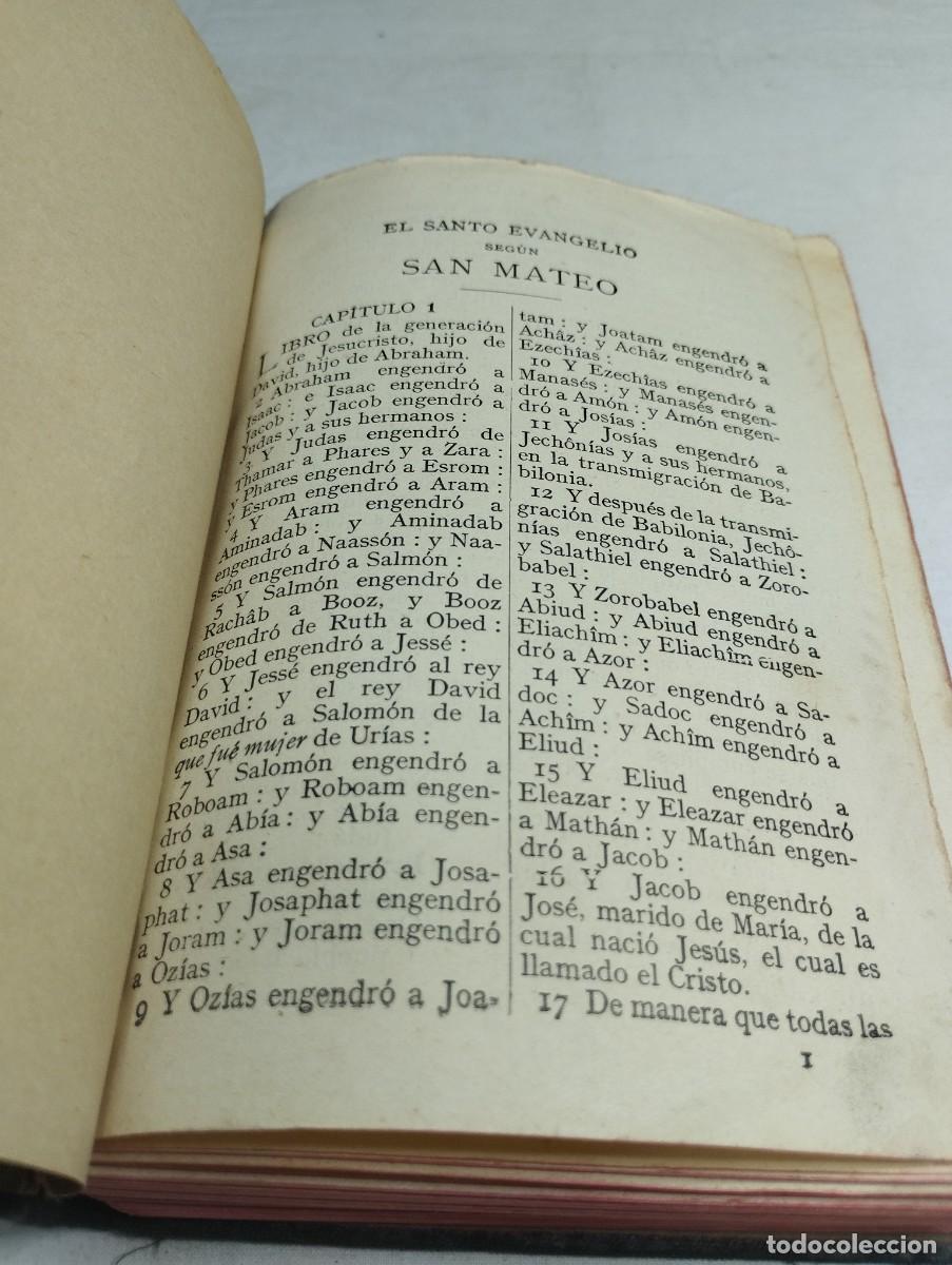 Libros antiguos: El nuevo testamento. - Foto 2