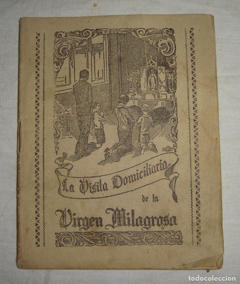 Antiquarische B&uuml;cher: Antiguo libreto de la Visita Domiciliaria de la Virgen Milagrosa. 25 C&eacute;ntimos.