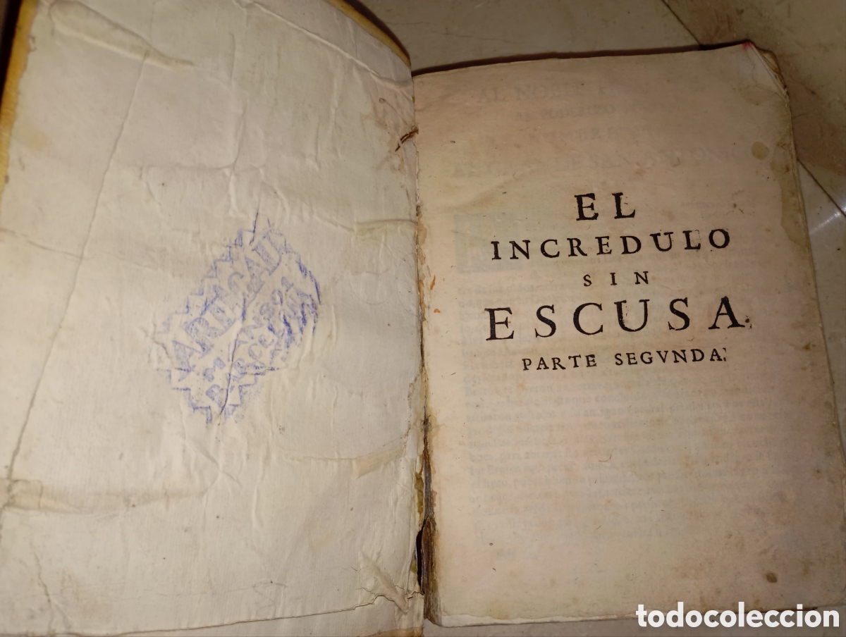 Libros antiguos: El incr&eacute;dulo sin excusa - Foto 3
