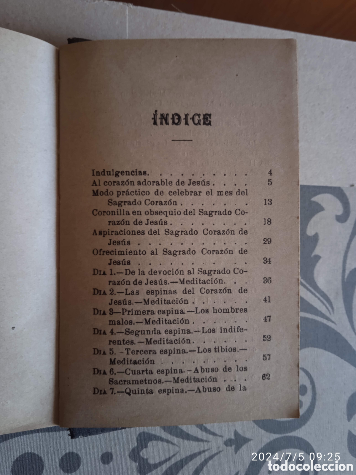 Libros antiguos: Mes de Junio. Libro religioso antiguo - Foto 4
