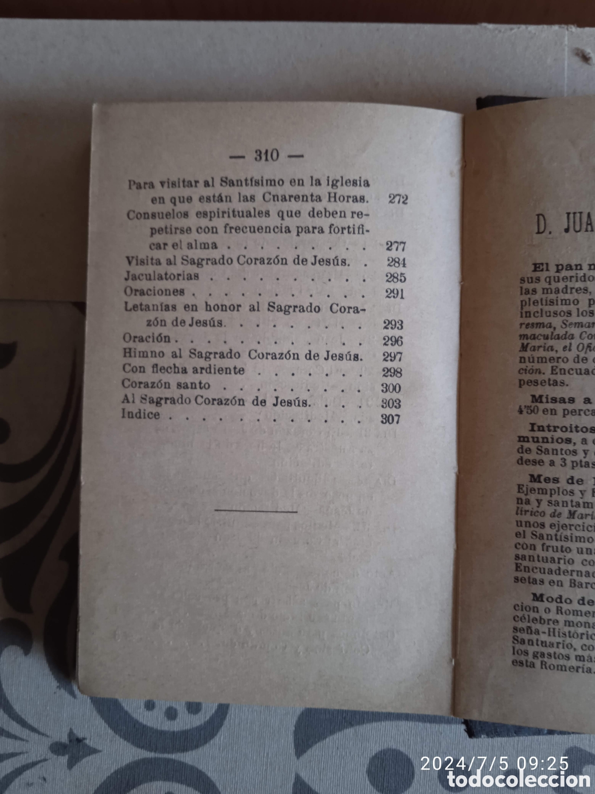 Libros antiguos: Mes de Junio. Libro religioso antiguo - Foto 5