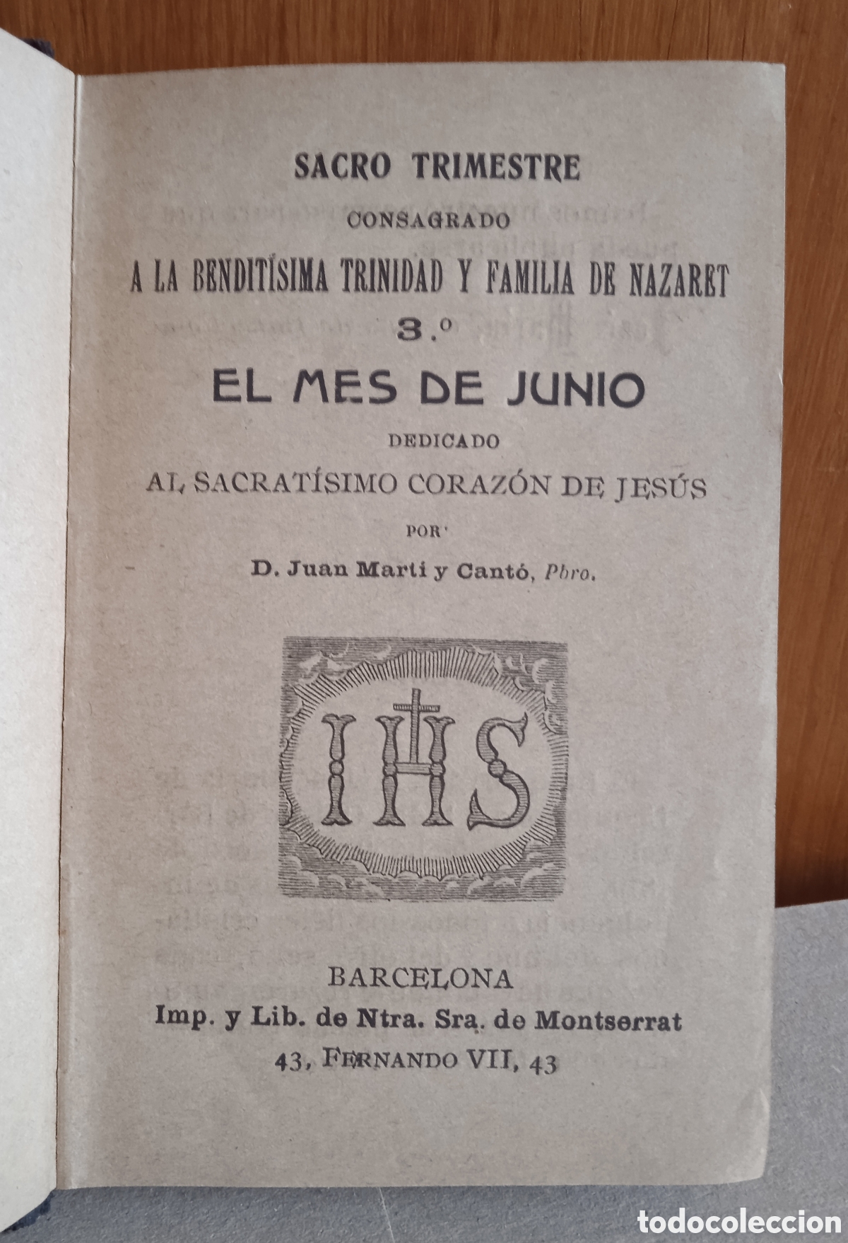 Libros antiguos: Mes de Junio. Libro religioso antiguo - Foto 9