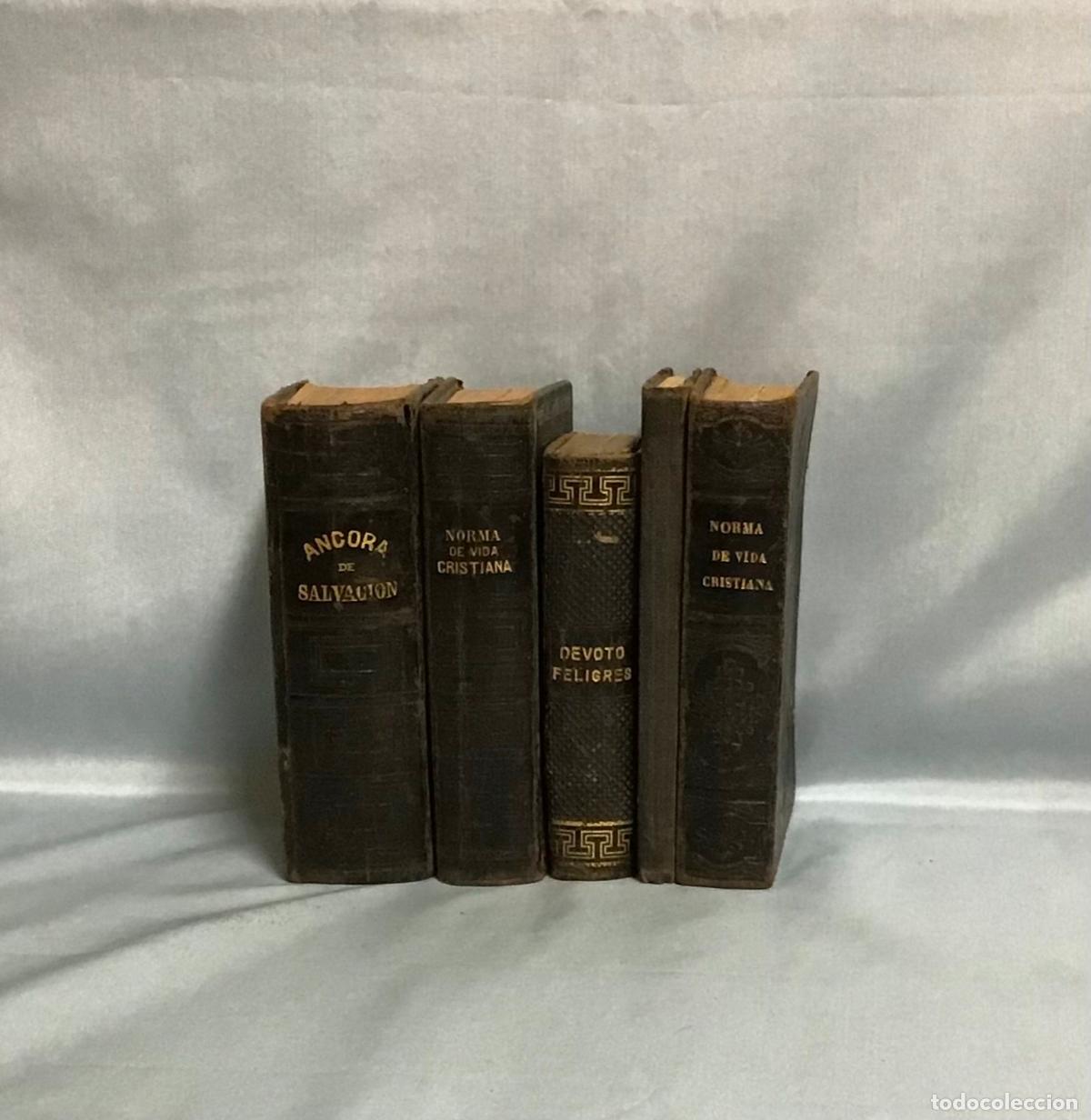 Libros antiguos: LOTE DE LIBROS RELIGIOSOS DE S. XIX - Foto 1