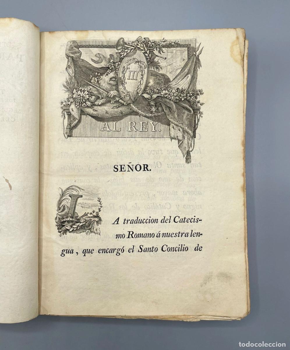 Old books: CATECISMO DEL SANTO CONCILIO DE TRENTO PARA LOS PARROCOS. QUARTA IMPRESI&Oacute;N. 1791. MADRID