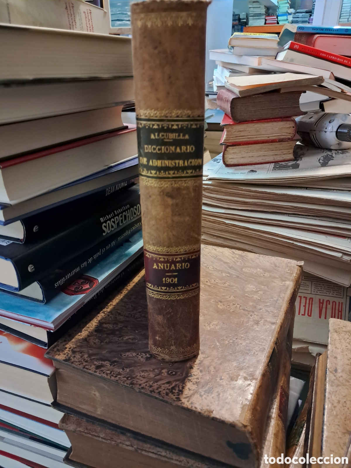 Libri antichi: Alcubilla, Diccionario de la administraci&oacute;n espa&ntilde;ola, anuario 1901