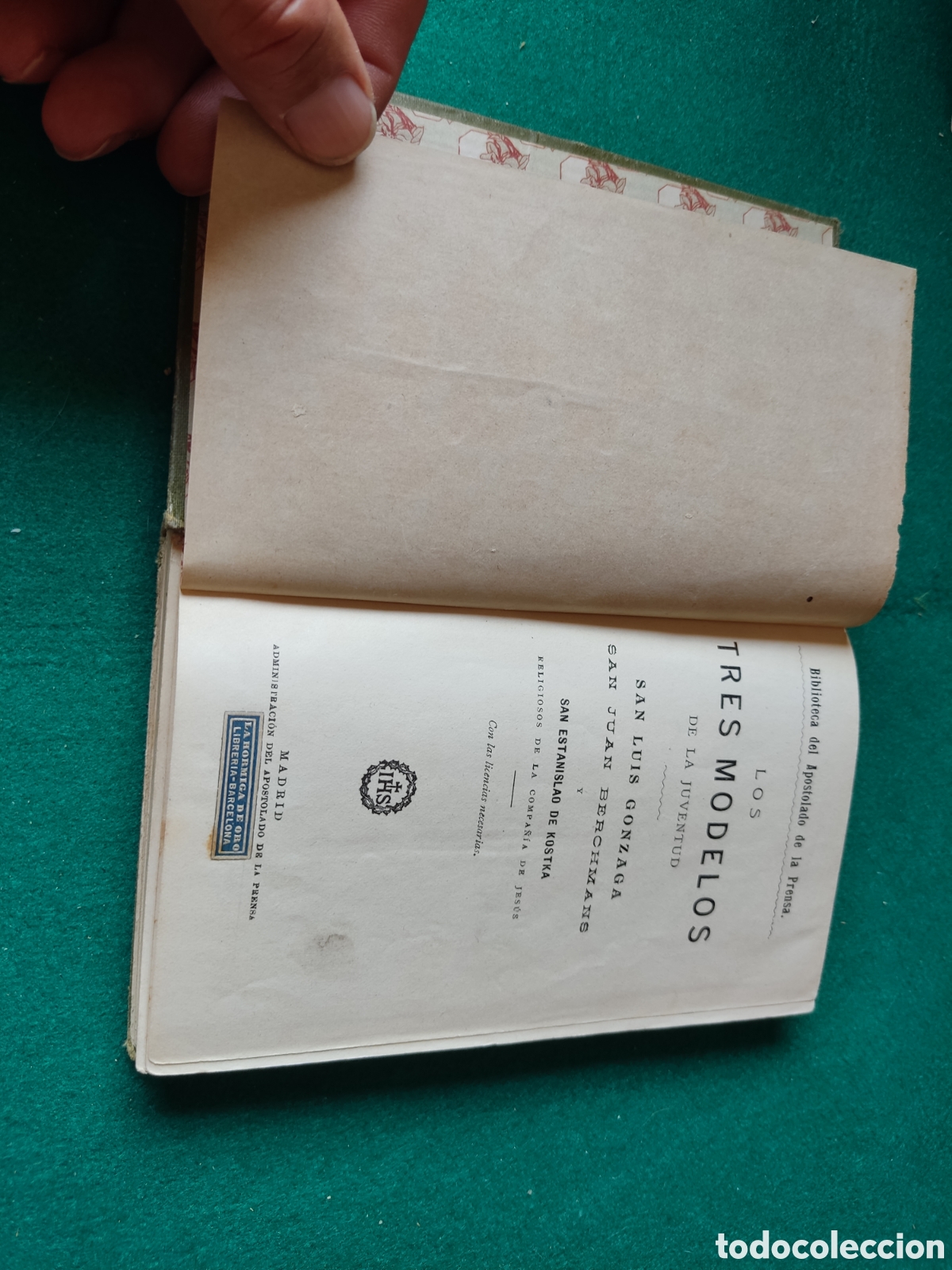 Libros antiguos: Libro Los tres modelos de la juventud - Foto 3