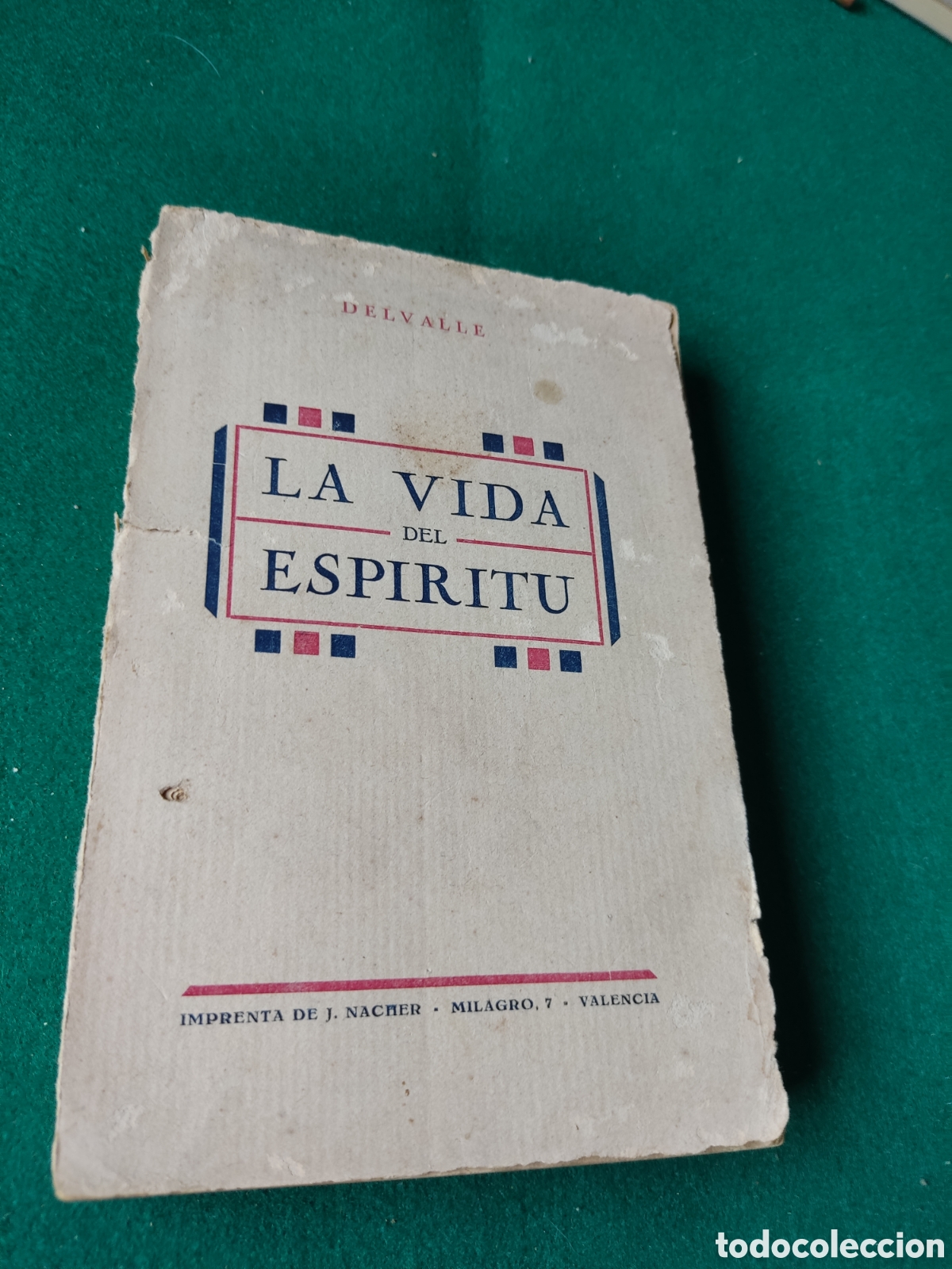 Libro La vida del esp&iacute;ritu de delvalle 1931