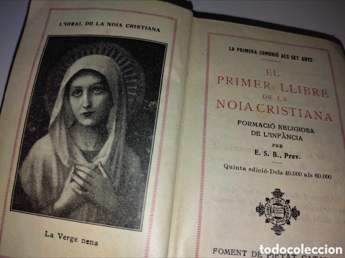 Livres anciens: El primer llibre de la noia cristiana. 1926.
