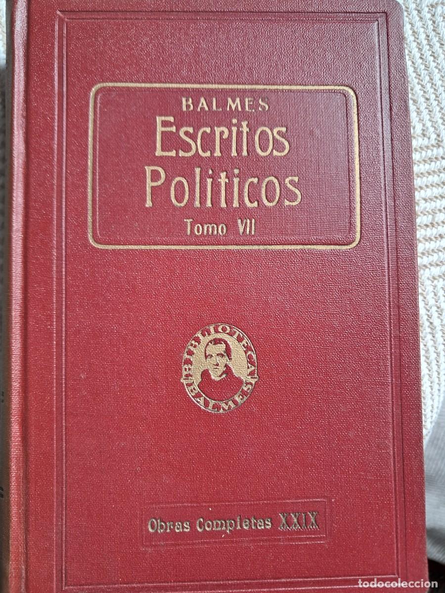 Libros antiguos: Jaime Balmes Obras Completas - Foto 5