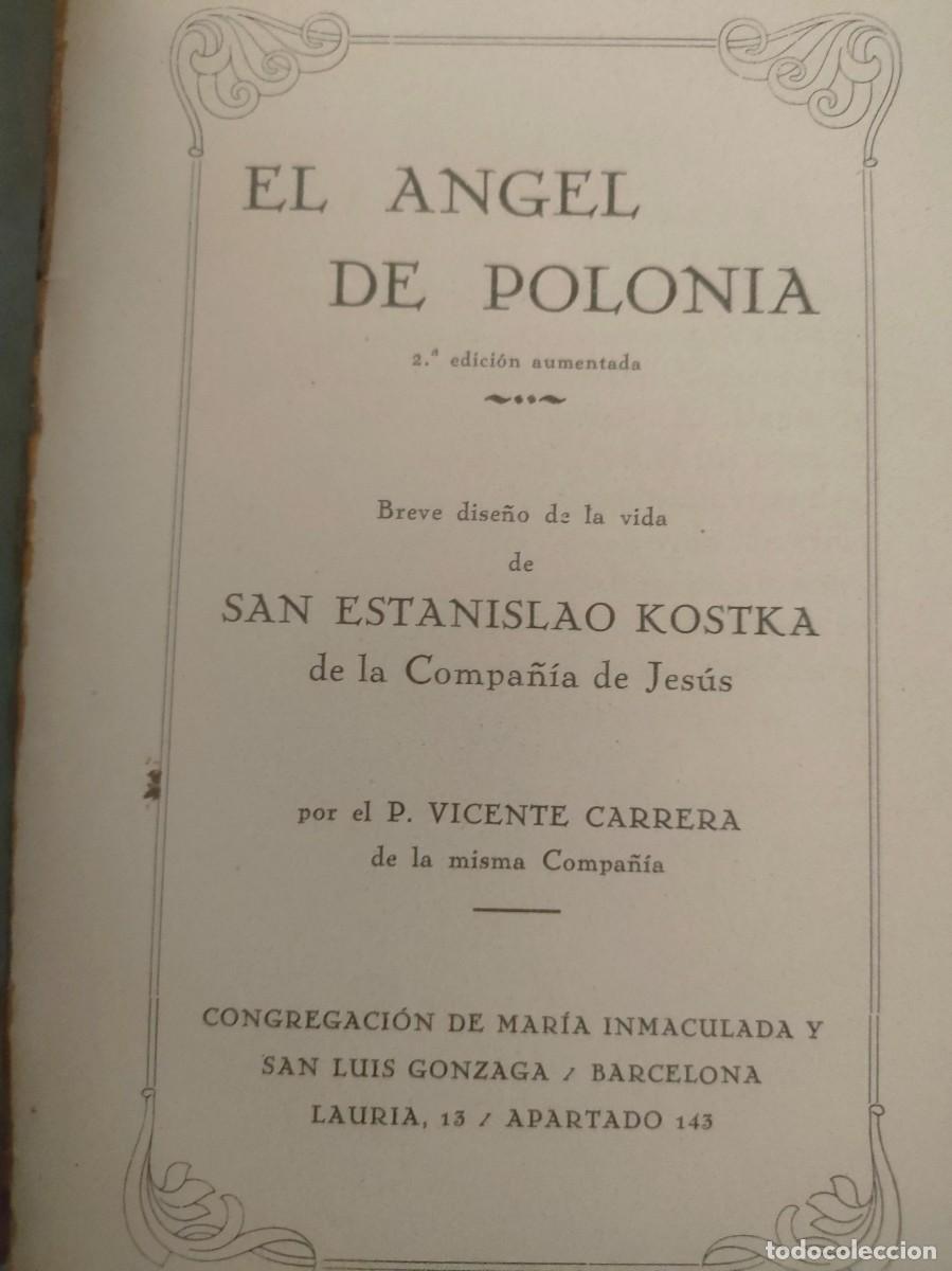 Libros antiguos: EL ANGEL DE POLONIA. - Foto 2
