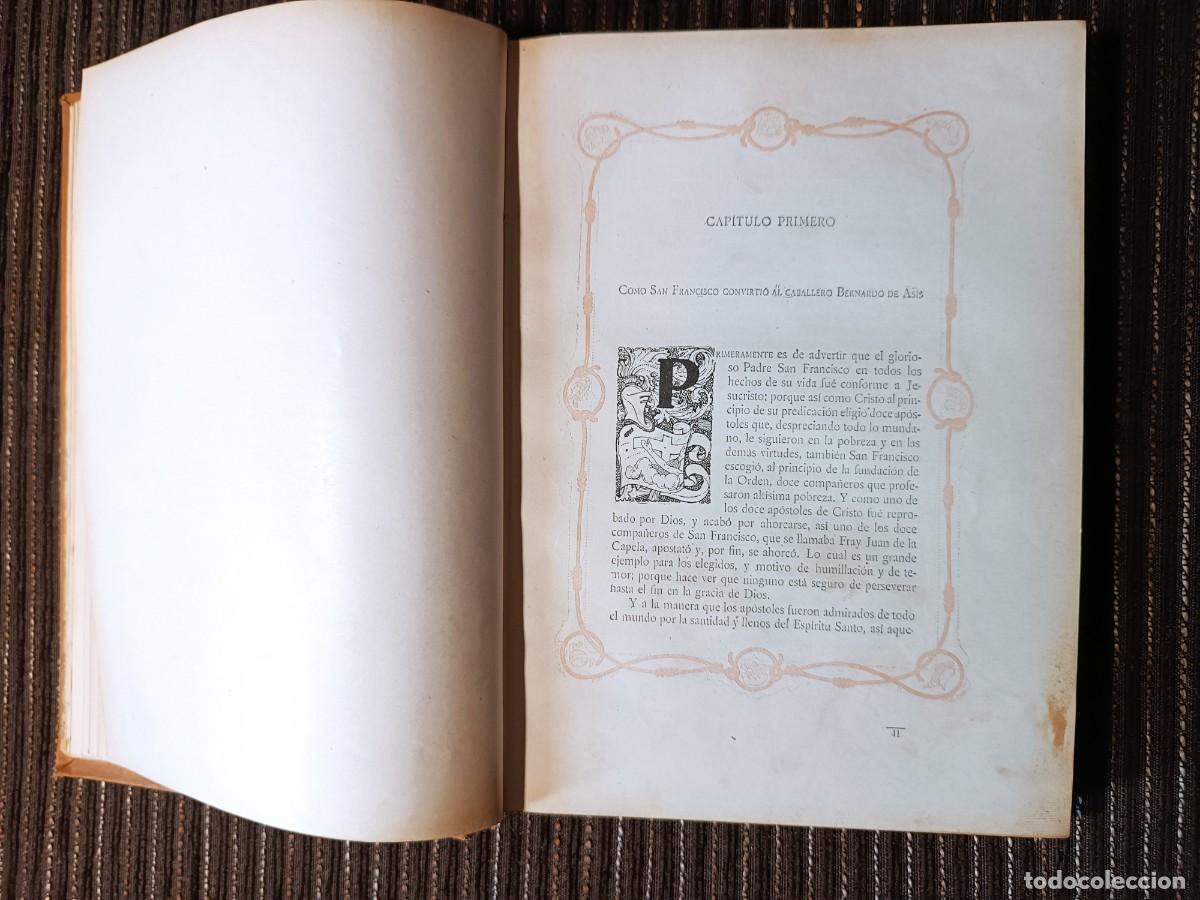 Libros antiguos: Florecillas de San Francisco de Asis - Foto 4