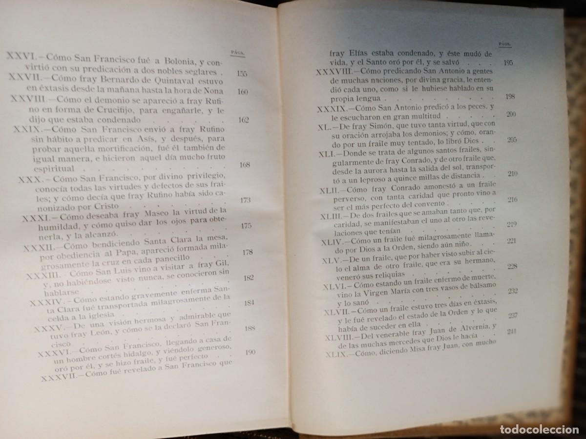 Libros antiguos: Florecillas de San Francisco de Asis - Foto 10
