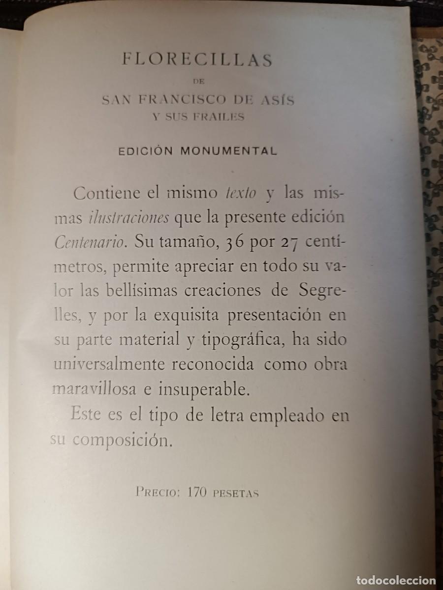 Libros antiguos: Florecillas de San Francisco de Asis - Foto 14