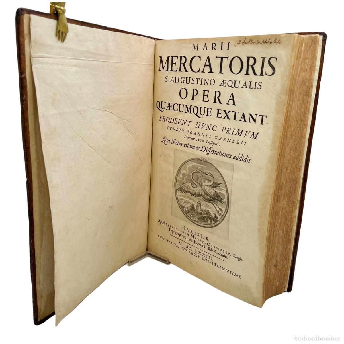 Libros antiguos: MARIO MERCATOR - COMPENDIO DE OBRAS - 1673 - Foto 2