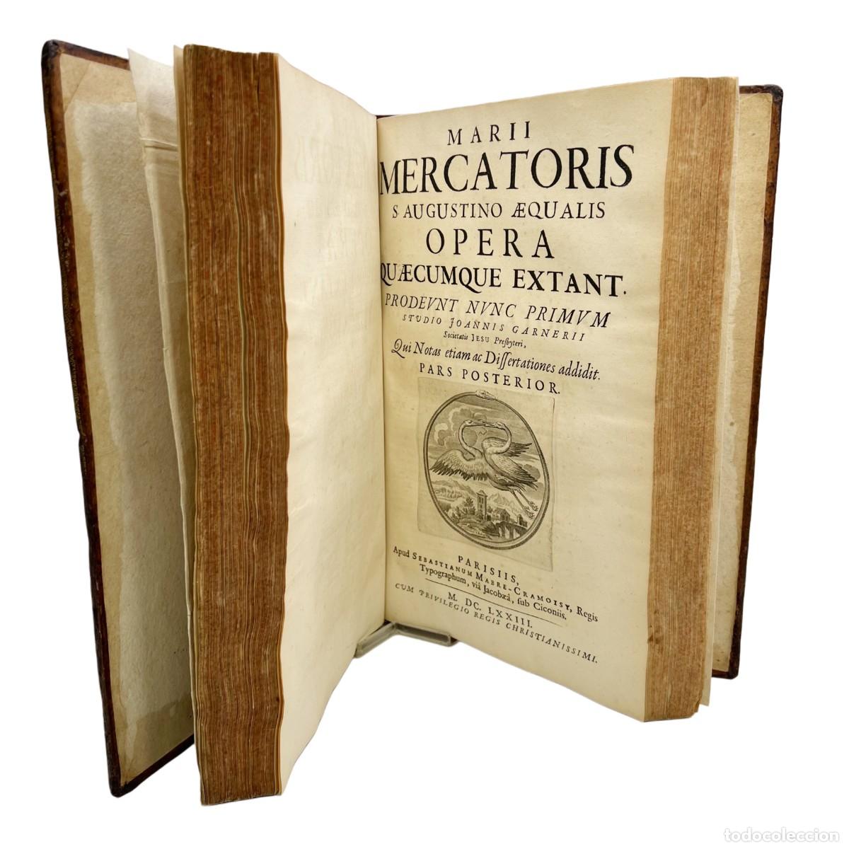 Libros antiguos: MARIO MERCATOR - COMPENDIO DE OBRAS - 1673 - Foto 4
