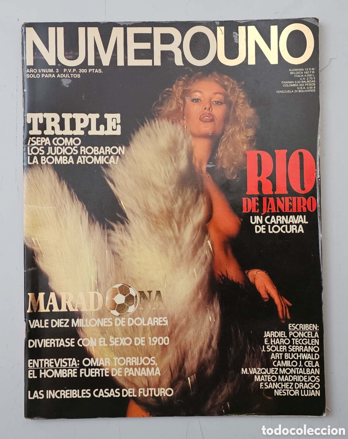 Livres anciens: REVISTA EROTICA NUMERO UNO N&deg;3 (Espa&ntilde;a, 1980s/90s)