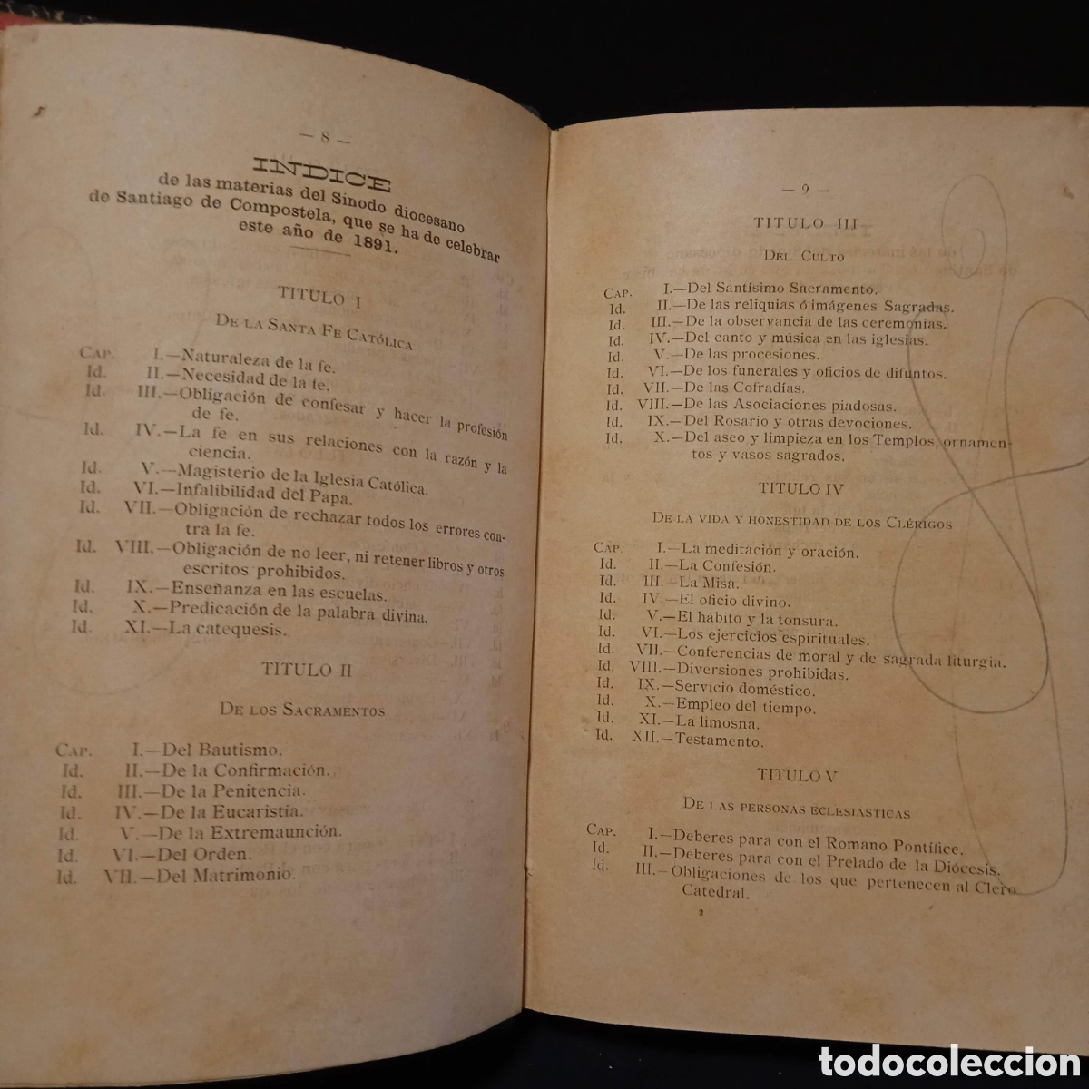 Livres anciens: CONSTITUCIONES SINODALES DE SANTIAGO DE COMPOSTELA 1891 - J M DE HERRERA Y DE LA IGLESIA ARZOBISPO
