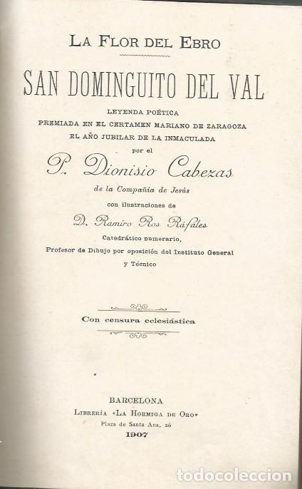 Antiquarische B&uuml;cher: SAN DOMINGUITO DEL VAL - P. DIONISIO CABEZAS - 1907