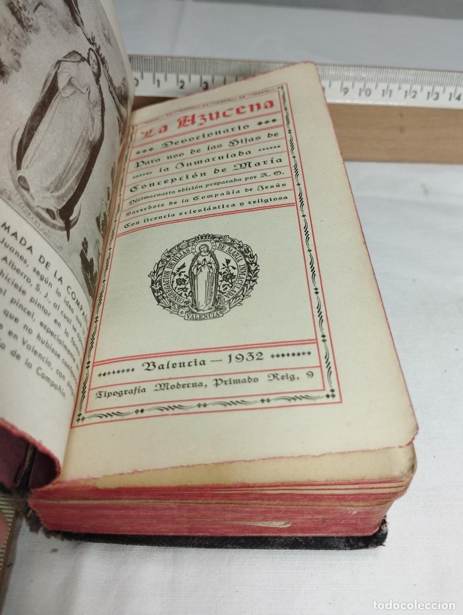Libros antiguos: La Azucena. Devocionario, 1934 - Foto 2