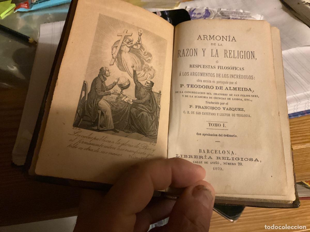 Old books: Pepeca ALMEIDA, TEODORO DE. - ARMON&Iacute;A DE LA RAZ&Oacute;N Y DE LA RELIGI&Oacute;N. Tomo I.1 1873