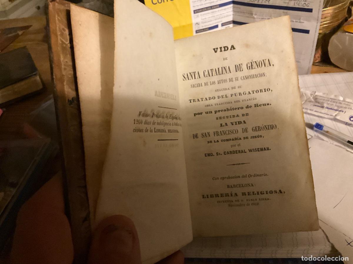 Old books: Pepeca WISEMAN : VIDA DE SANTA CATALINA DE G&Eacute;NOVA Y DE SAN FRANCISCO DE GER&Oacute;NIMO lib RELIGIOSA, 18