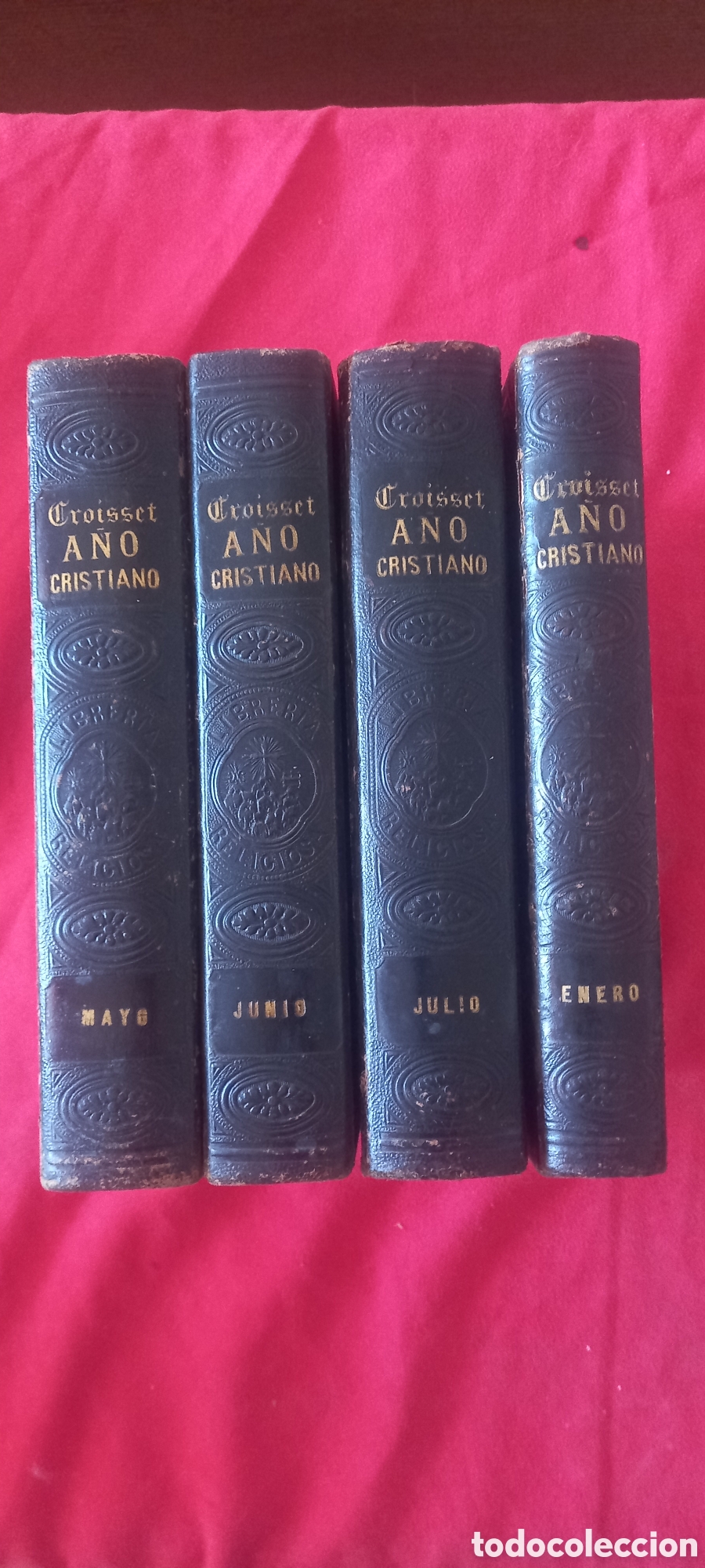 Livros antigos: Libros. 4 tomos de &rdquo;A&ntilde;o cristiano&rdquo;