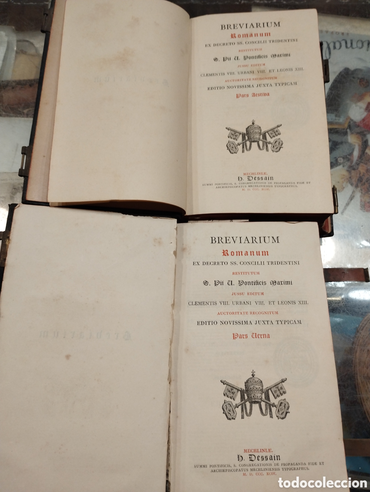 Livros antigos: Breviarium romanum 2 libros 1894