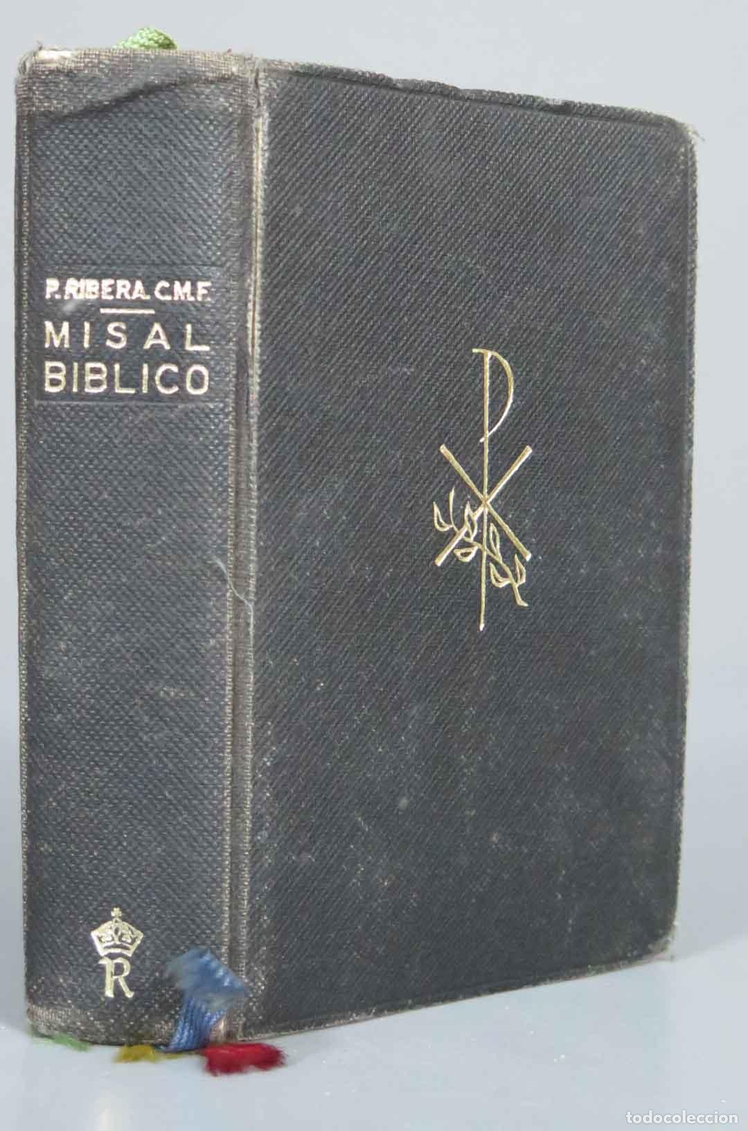 Libros antiguos: Misal b&iacute;blico Ribera. 1966 - Foto 1