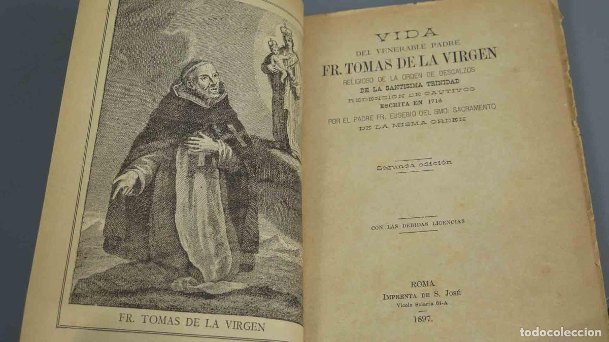 Libros antiguos: VIDA DE FR TOMAS DE LA VIRGEN. 1897 - Foto 3