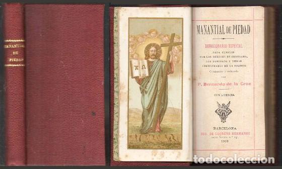 Livres anciens: MANATIAL DE PIEDAD - DEVOCIONARIO ESPECIAL - DE LA CRUZ, BERNARDO - A-PEQUE&Ntilde;O-0413