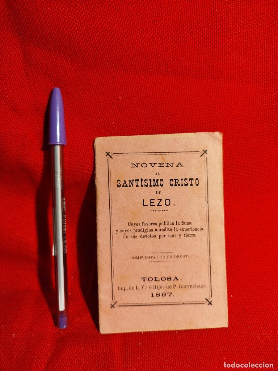 Libros antiguos: 1897. Novena al Sant&iacute;simo Cristo de Lezo. - Foto 1