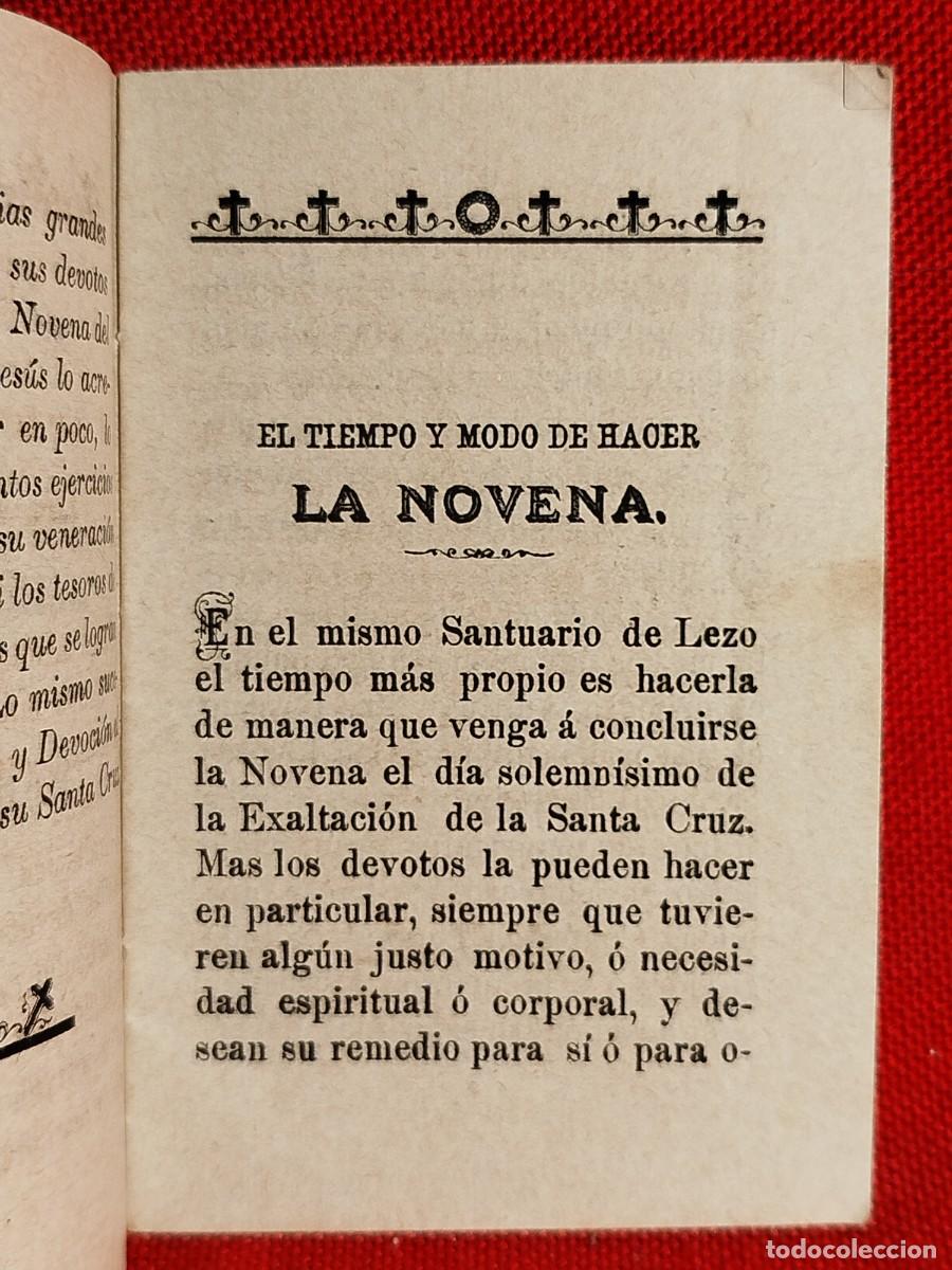 Libros antiguos: 1897. Novena al Sant&iacute;simo Cristo de Lezo. - Foto 4