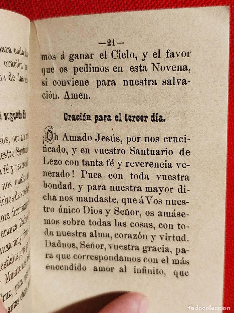 Libros antiguos: 1897. Novena al Sant&iacute;simo Cristo de Lezo. - Foto 7