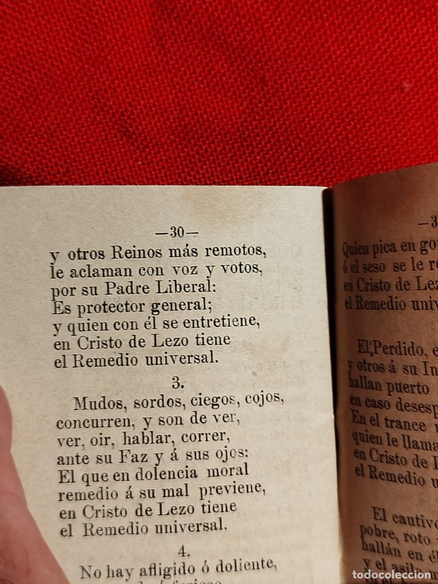 Libros antiguos: 1897. Novena al Sant&iacute;simo Cristo de Lezo. - Foto 9