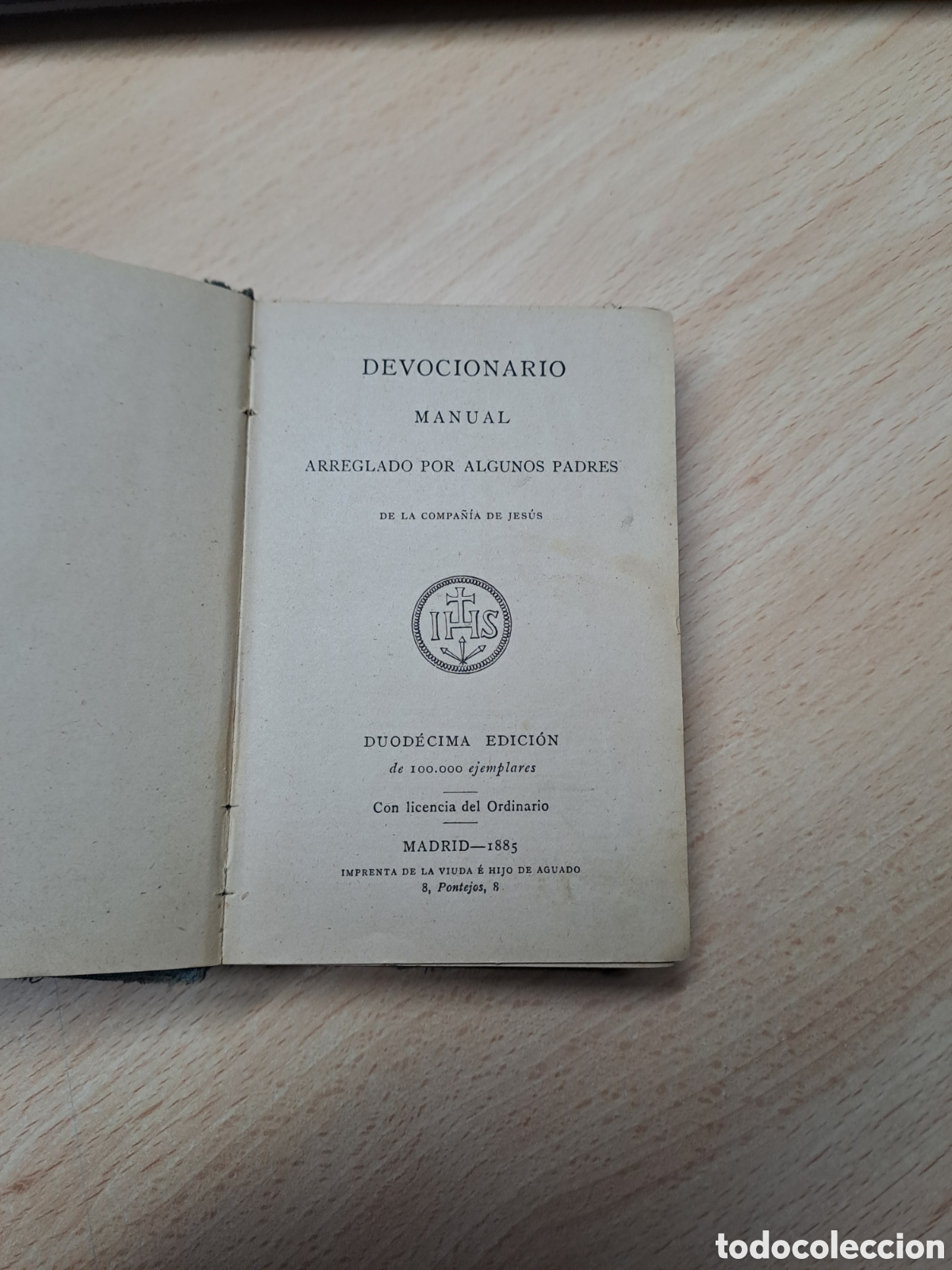 Livres anciens: DEVOCIONARIO MANUAL 1885 ARREGLADO POR ALGUNOS PADRES