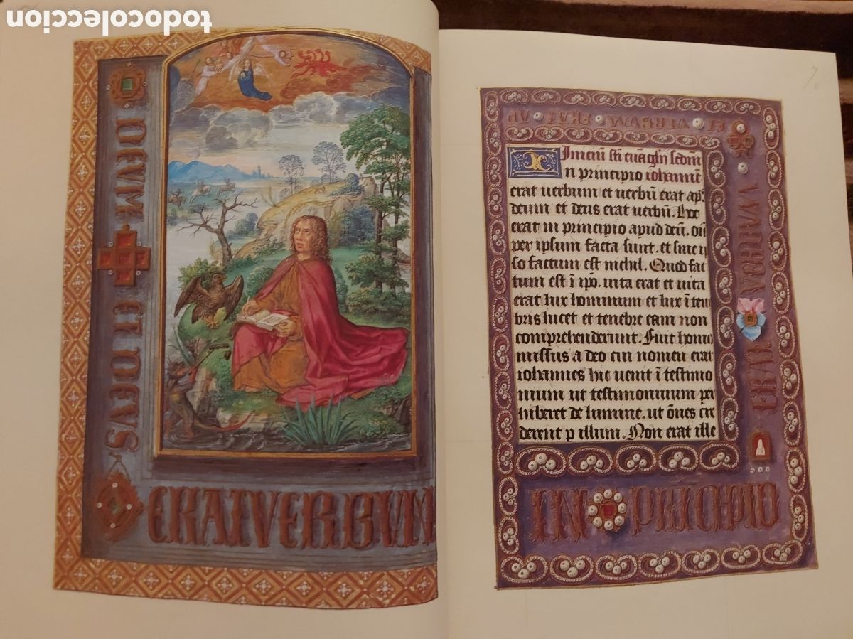 Libros antiguos: Libro de Horas de Juana I de Castilla. Facs&iacute;mil. Moleiro - Foto 4