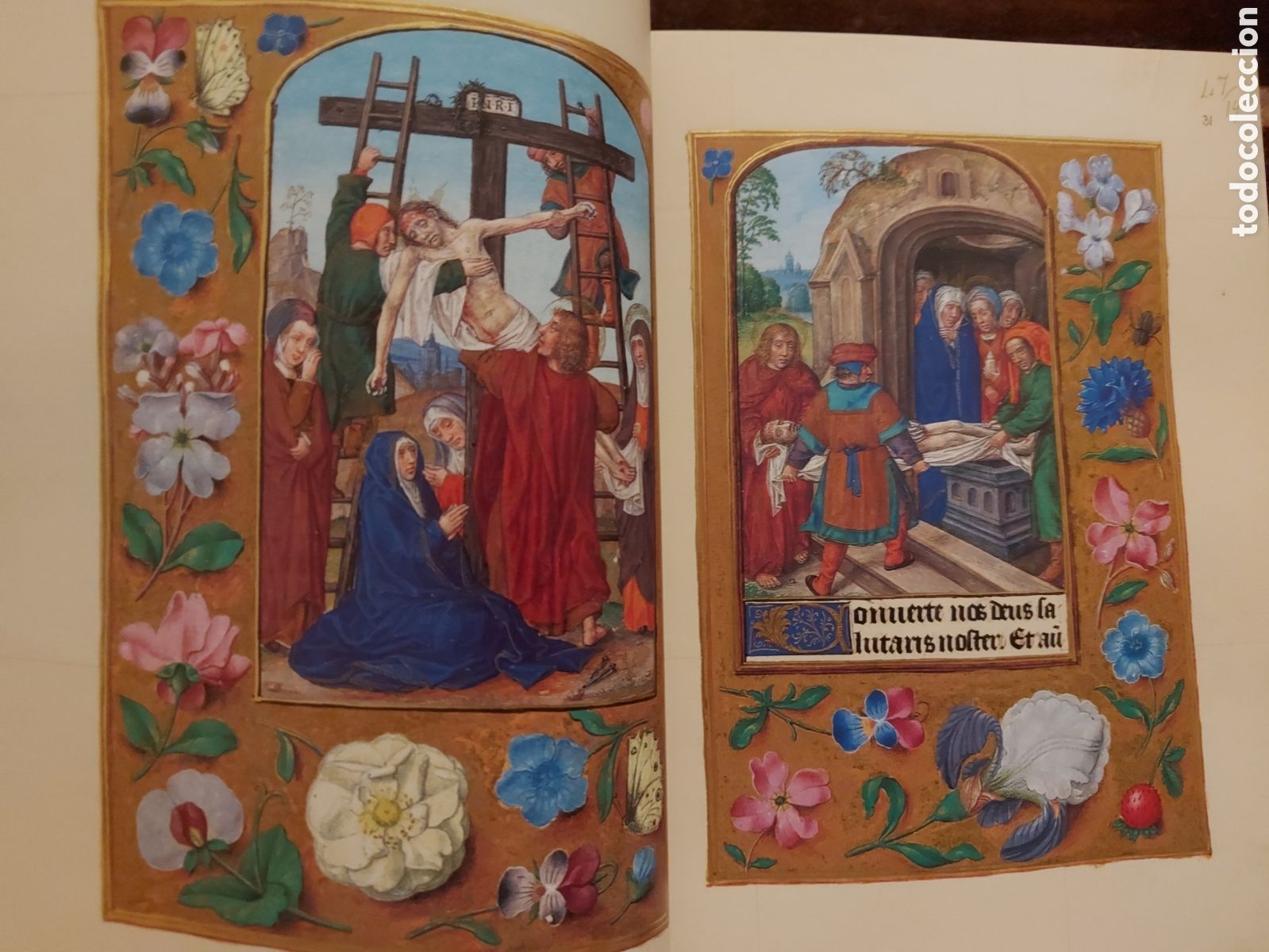 Libros antiguos: Libro de Horas de Juana I de Castilla. Facs&iacute;mil. Moleiro - Foto 5