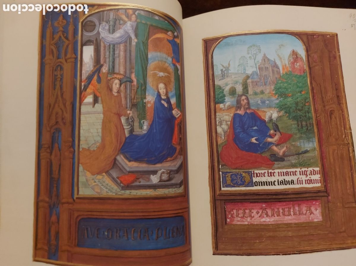 Libros antiguos: Libro de Horas de Juana I de Castilla. Facs&iacute;mil. Moleiro - Foto 6