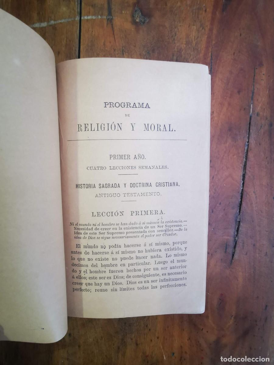 Libros antiguos: D&Iacute;AZ DE BAEZA, Juan. Programa de religi&oacute;n y moral - Foto 2