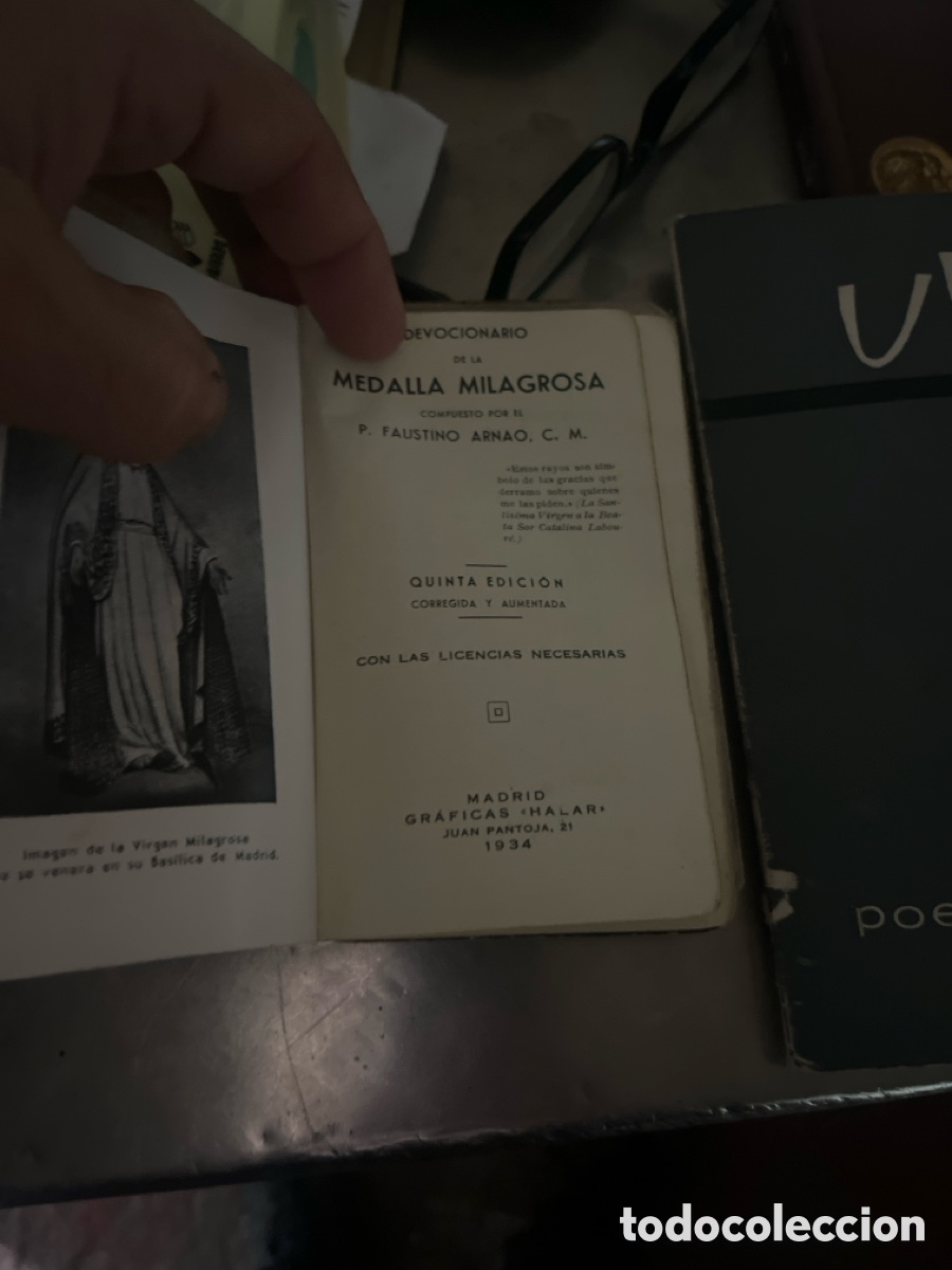 Libros antiguos: Devocionario de la medalla milagrosa - Foto 4