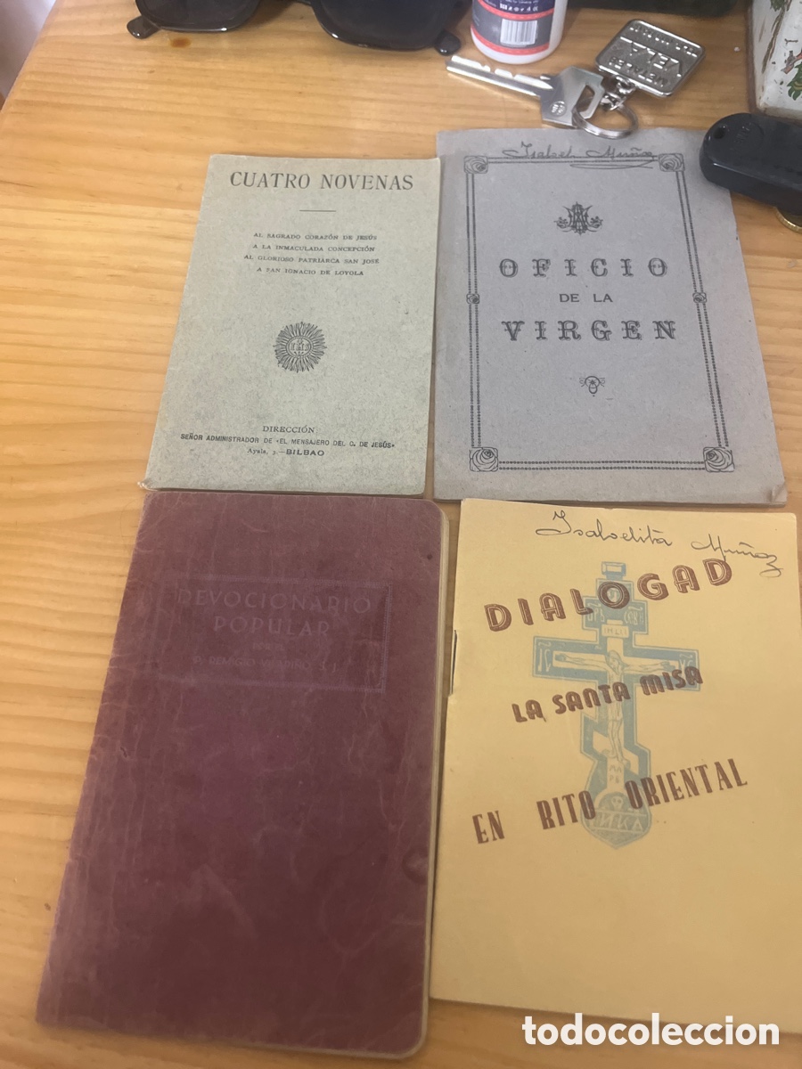 Libri antichi: Novena oficio devocionario la santa misa