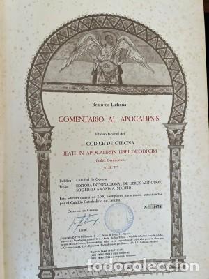 Libros antiguos: Beato de Li&eacute;bana. Comentario al Apocalipsis. Ed. facs&iacute;mil del C&oacute;dice de Gerona. Codex Gerundensis. - Foto 2